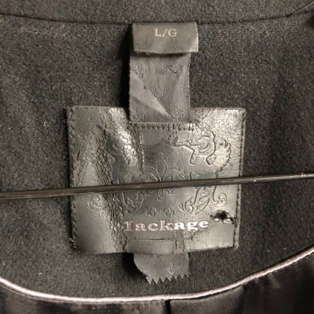 Mackage Wool and Cashmere Coat Size Large Black - Picture 11 of 15